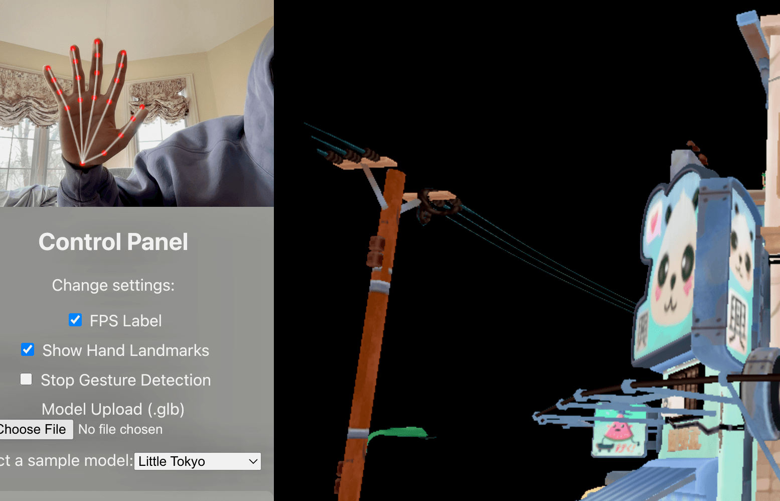 Gesture Controlled 3D Environment